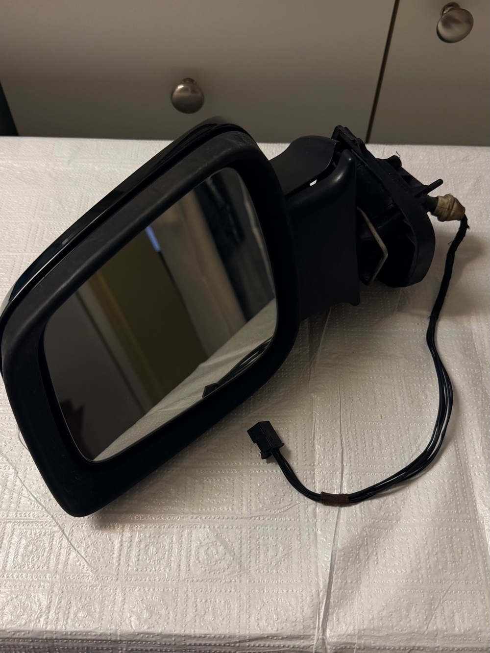 Replacement Left Side Power Car Mirror - Black